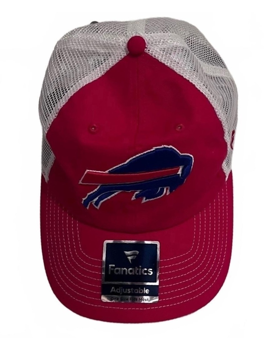 Buffalo Bills Fanatics NFL Football Trucker Hat Mesh Snapback Cap Adjustable Red